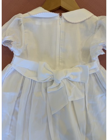 Abitino bianco punto smock