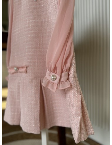 Abitino in tweed rosa