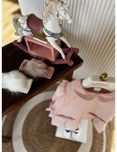 Abitino in tweed rosa