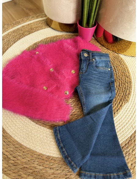 Pantalone denim lavaggio medio