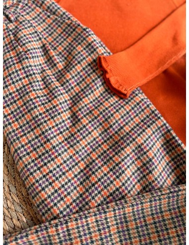 Pantalone in tweed arancio