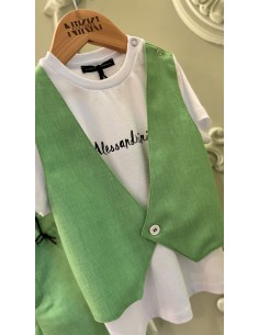 Shirt-Gilet Verde Alessandrini