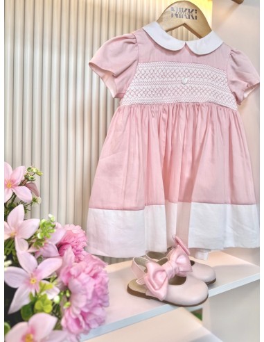 Abitino rosa punto smock