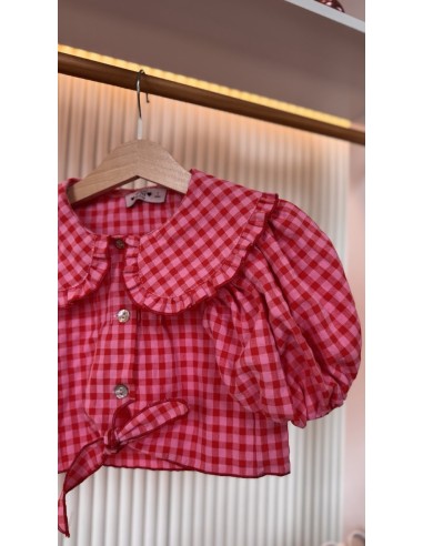 Camicia a quadri nodo