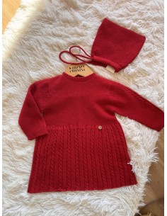 Abitino rosso in lana Wedoble