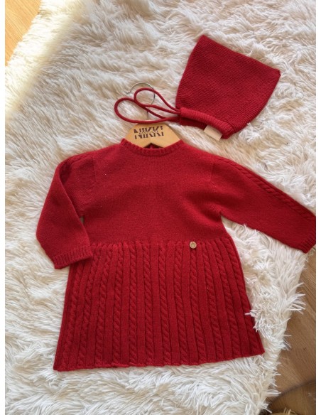 Abitino rosso in lana Wedoble