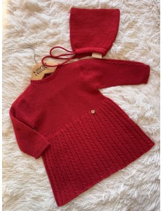 Abitino rosso in lana Wedoble 2