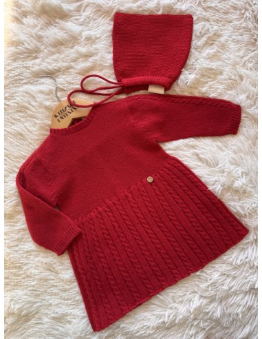 Abitino rosso in lana Wedoble
