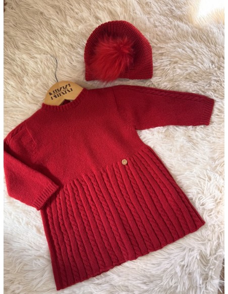 Abitino rosso in lana Wedoble