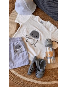 Costumino a righe tema medusa 2