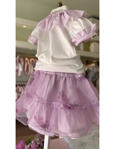 Completo glicine in tulle 2
